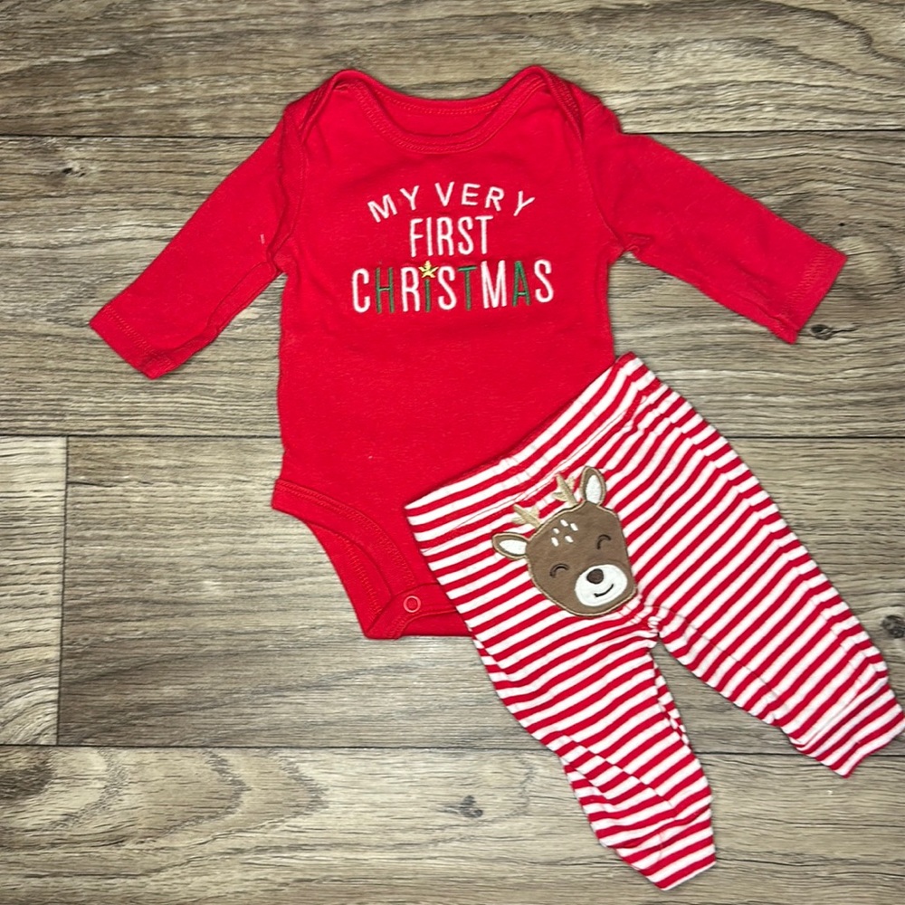 NB Christmas outfit set